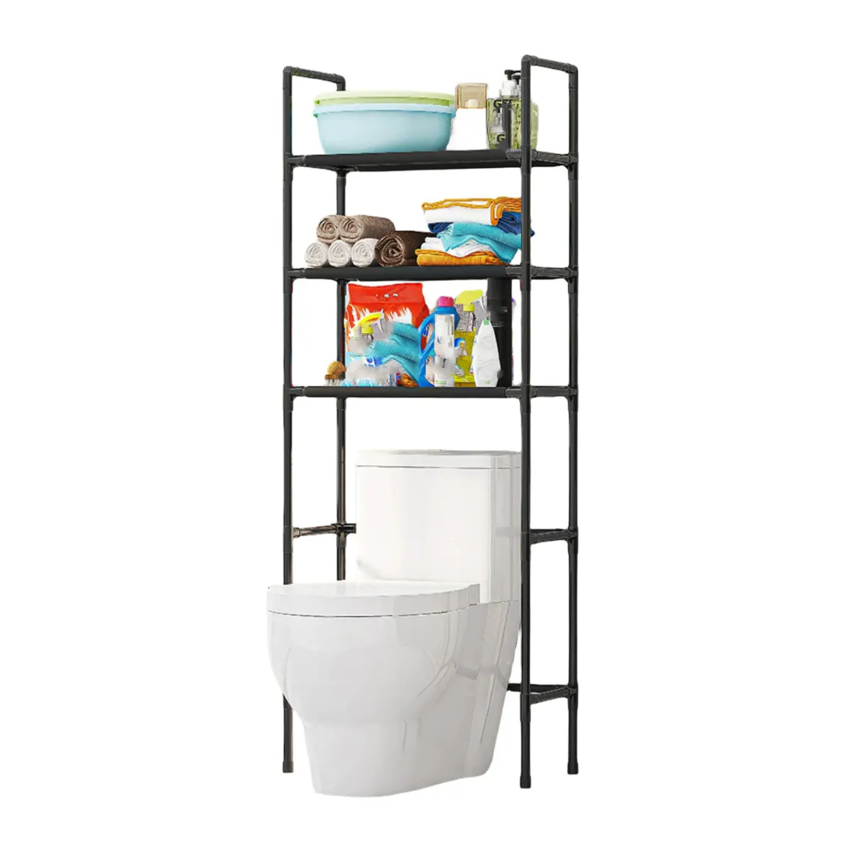 KINDA NICE - Estante De 3 Niveles Para Baño, Lavadora E Inodoro, Ordenado