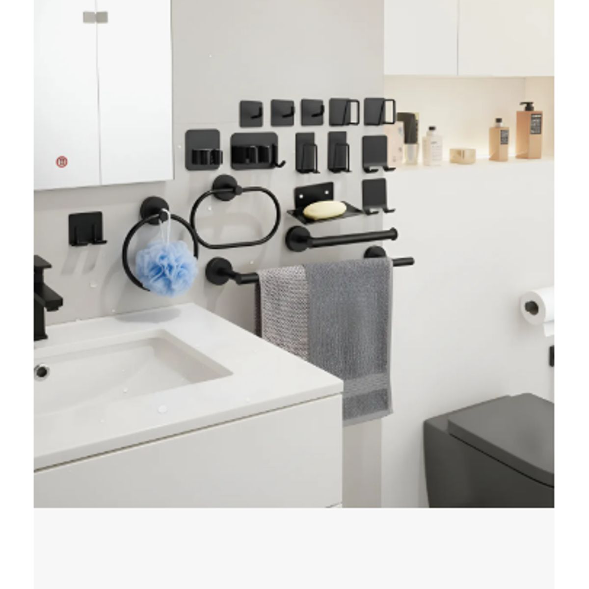 GENERICO - Juego De Accesorios De Baño Toalleros 304 Inoxidable 15pcs