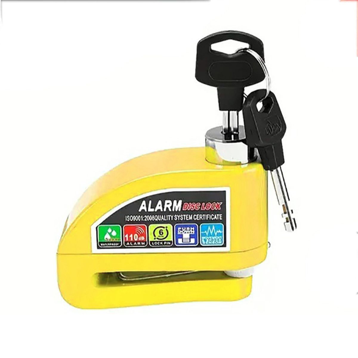 KINDA NICE - Candado Con Alarma Freno Disco Moto + Piola Recordatoria