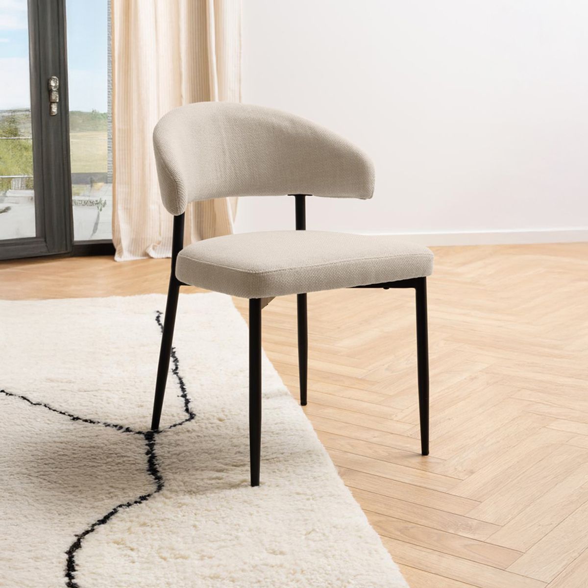 MILK - Silla Comedor Edina Beige