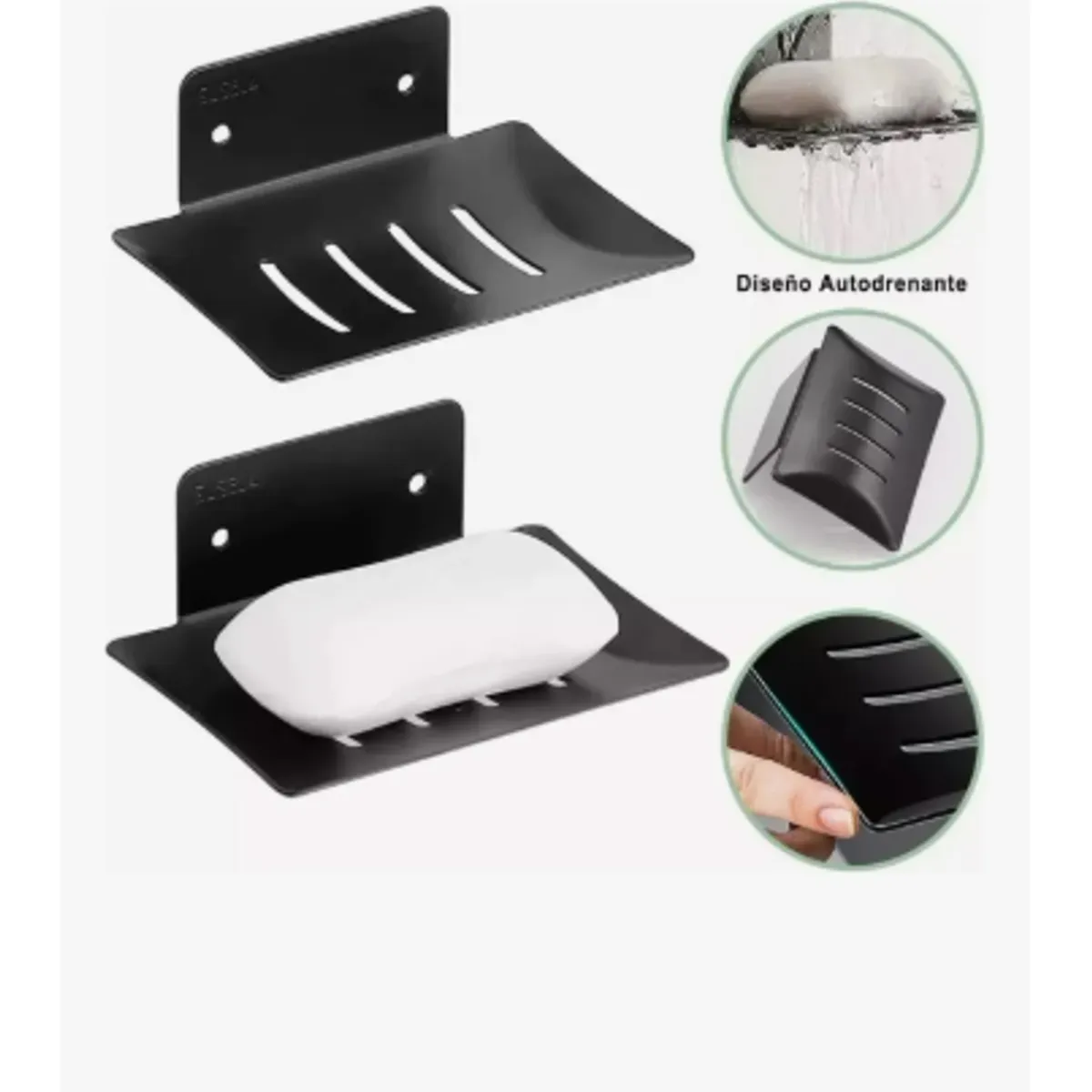 GENERICO - Juego De Accesorios De Baño Toalleros 304 Inoxidable 11pcs Negro
