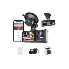 GENERICO - Cámara Para Auto Hd 1080p+wifi Accesorio Dashcamera 3 Cámara