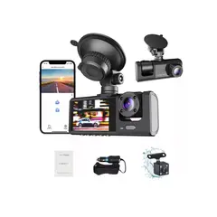 GENERICO - Cámara Para Auto Hd 1080p+wifi Accesorio Dashcamera 3 Cámara