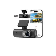 GENERICO - Grabador De Coche Con Pantalla 4k Wifigps Doble Cámara