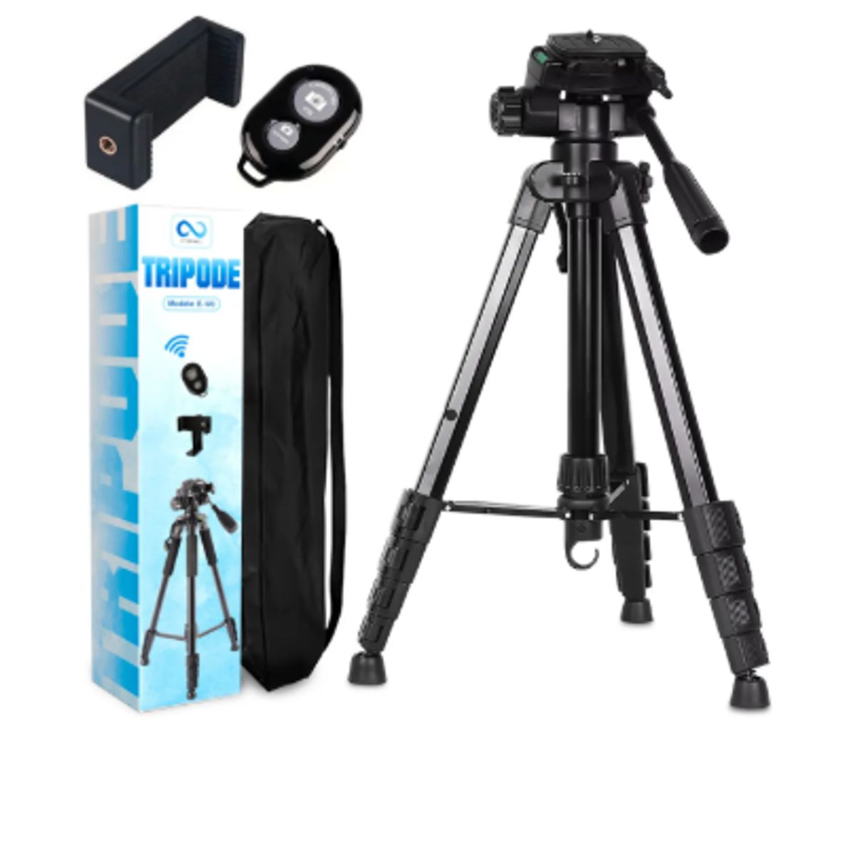 GENERICO - Trípode Celular Cámara Eternall E170 Portátil Aluminio 170 Cm