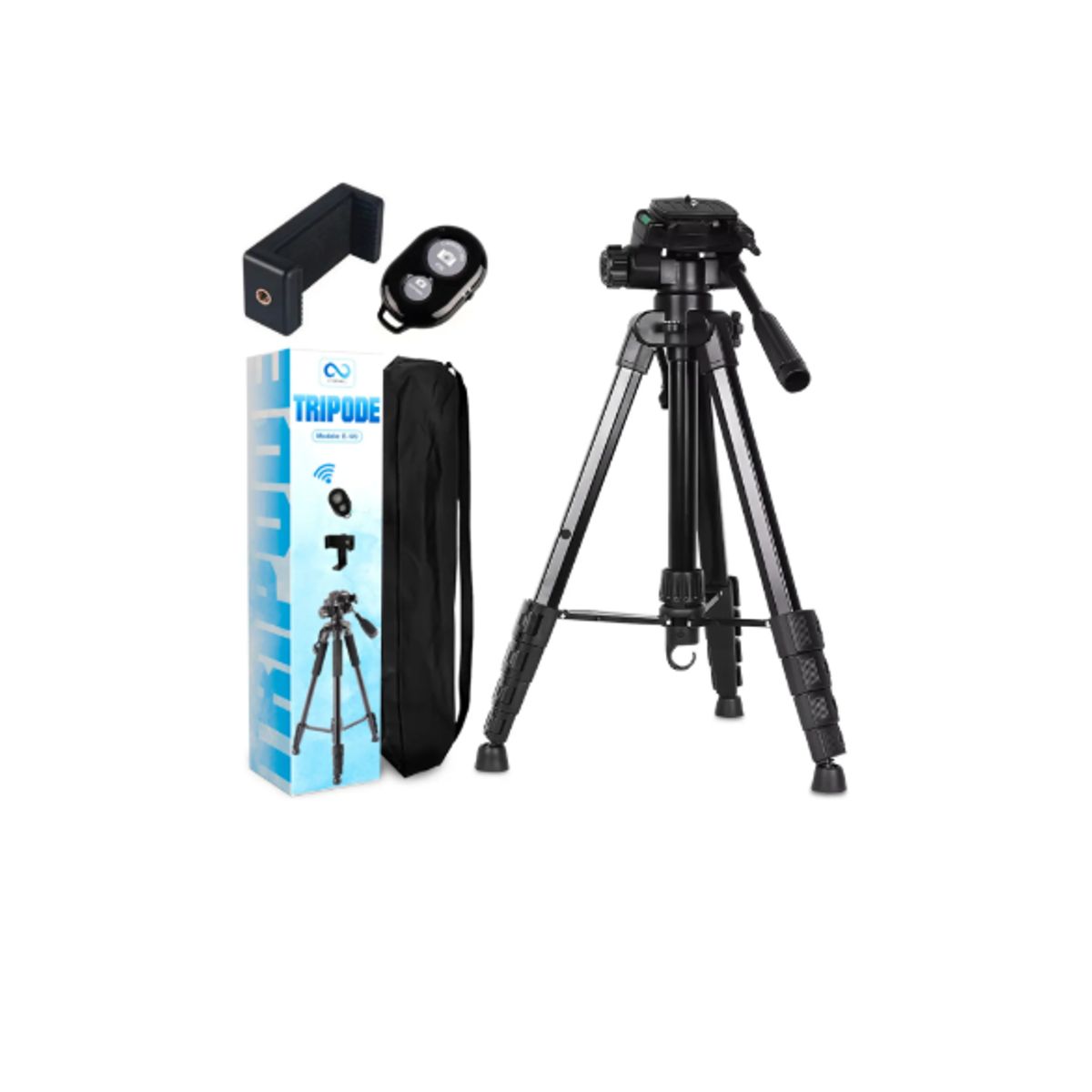 GENERICO - Trípode Celular Cámara Eternall E170 Portátil Aluminio 170 Cm