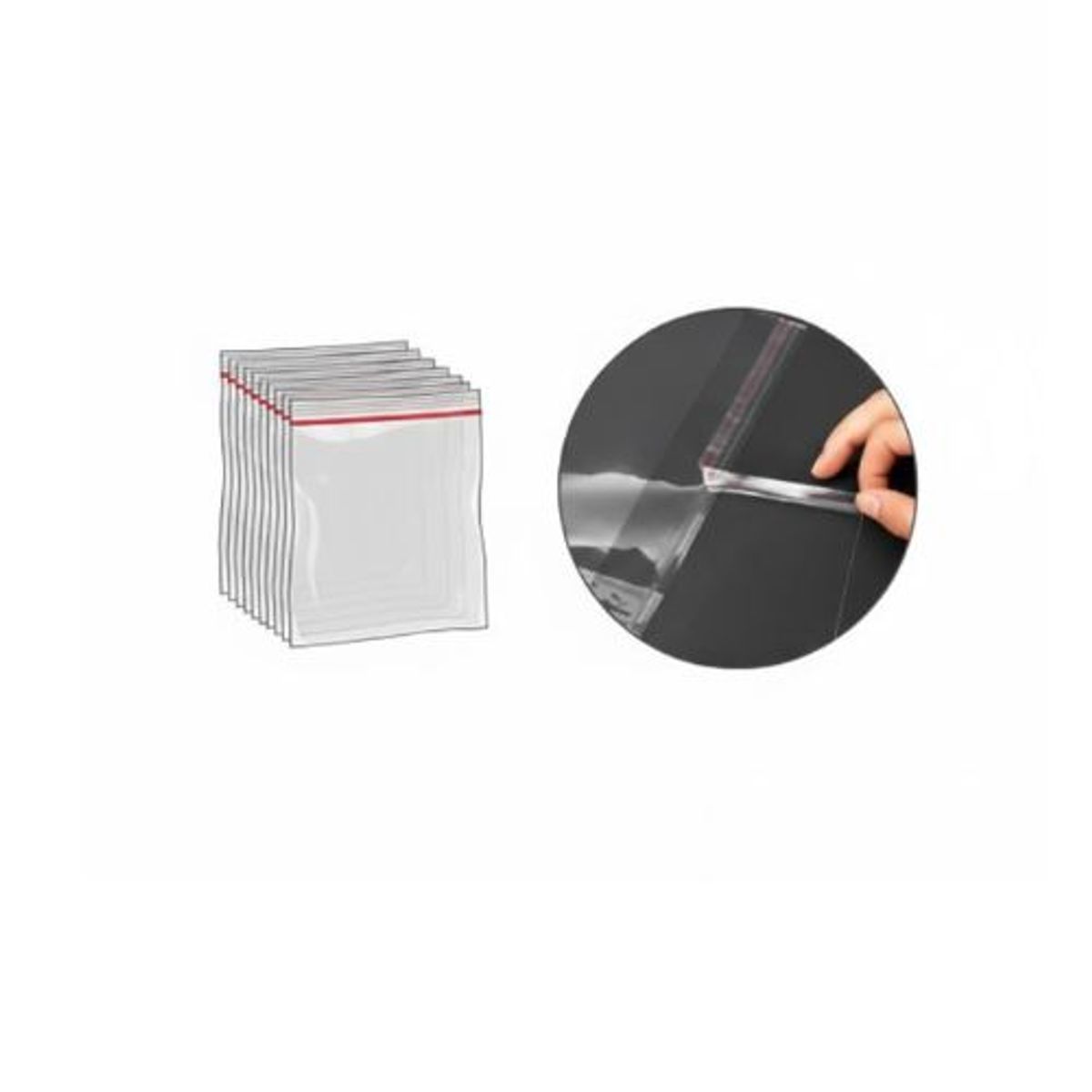 GENERICO - Bolsa Hermética Con Adhesivo 10×15 cm