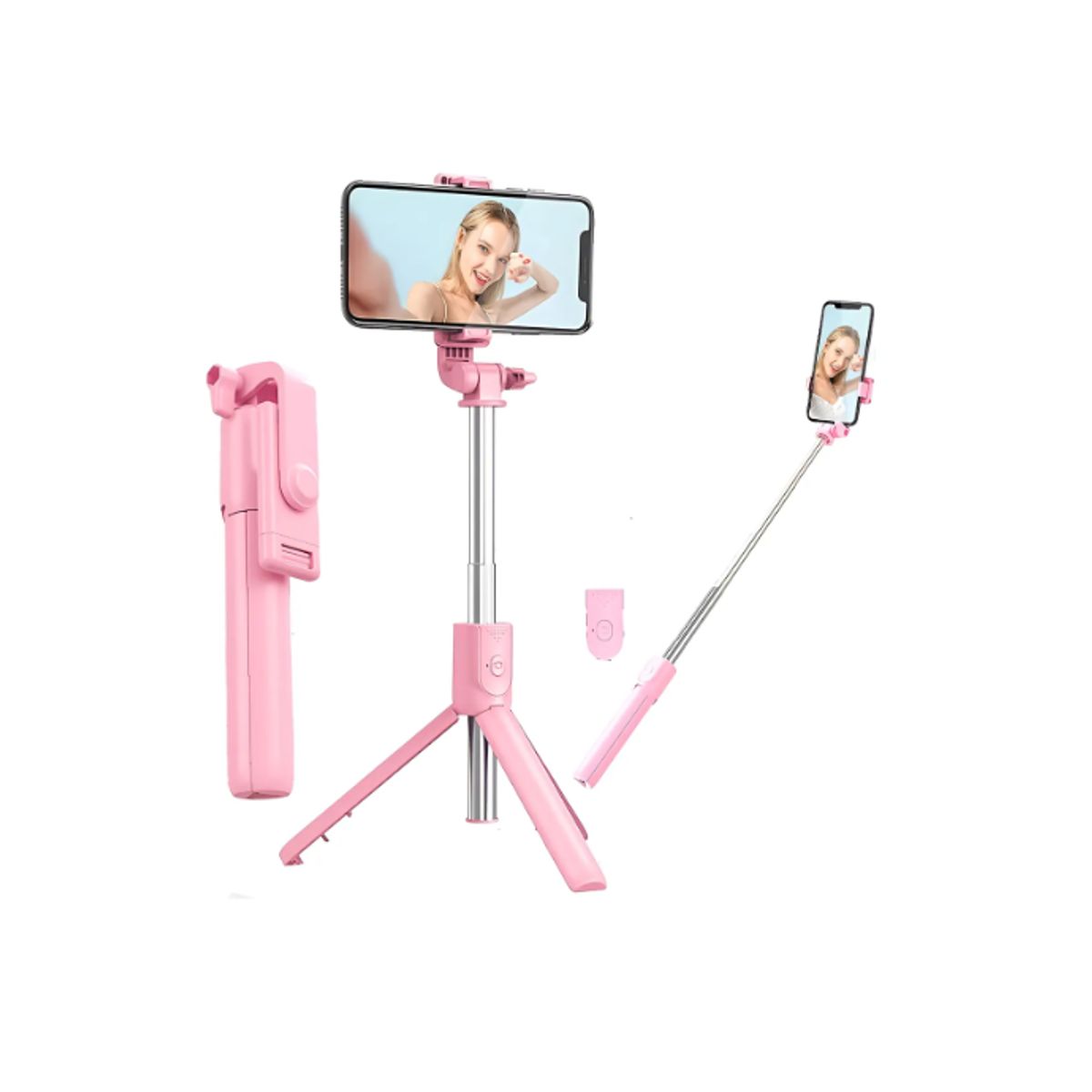 GENERICO - Palo Selfie Trípode Baston Extensible Bluetooth