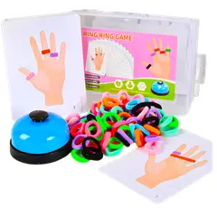 GENERICO - JUGUETE DIDACTICO DE ANILLOS ELASTICOS PATRONES DE CARTAS