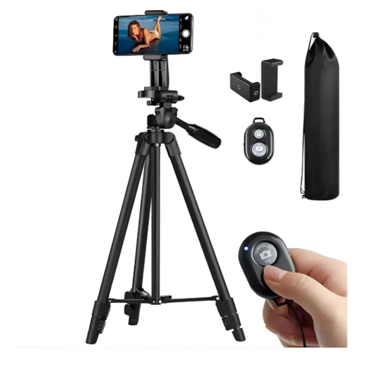 GENERICO - Trípode Celular Camara Soportes 165 Cm Control Bluetooth