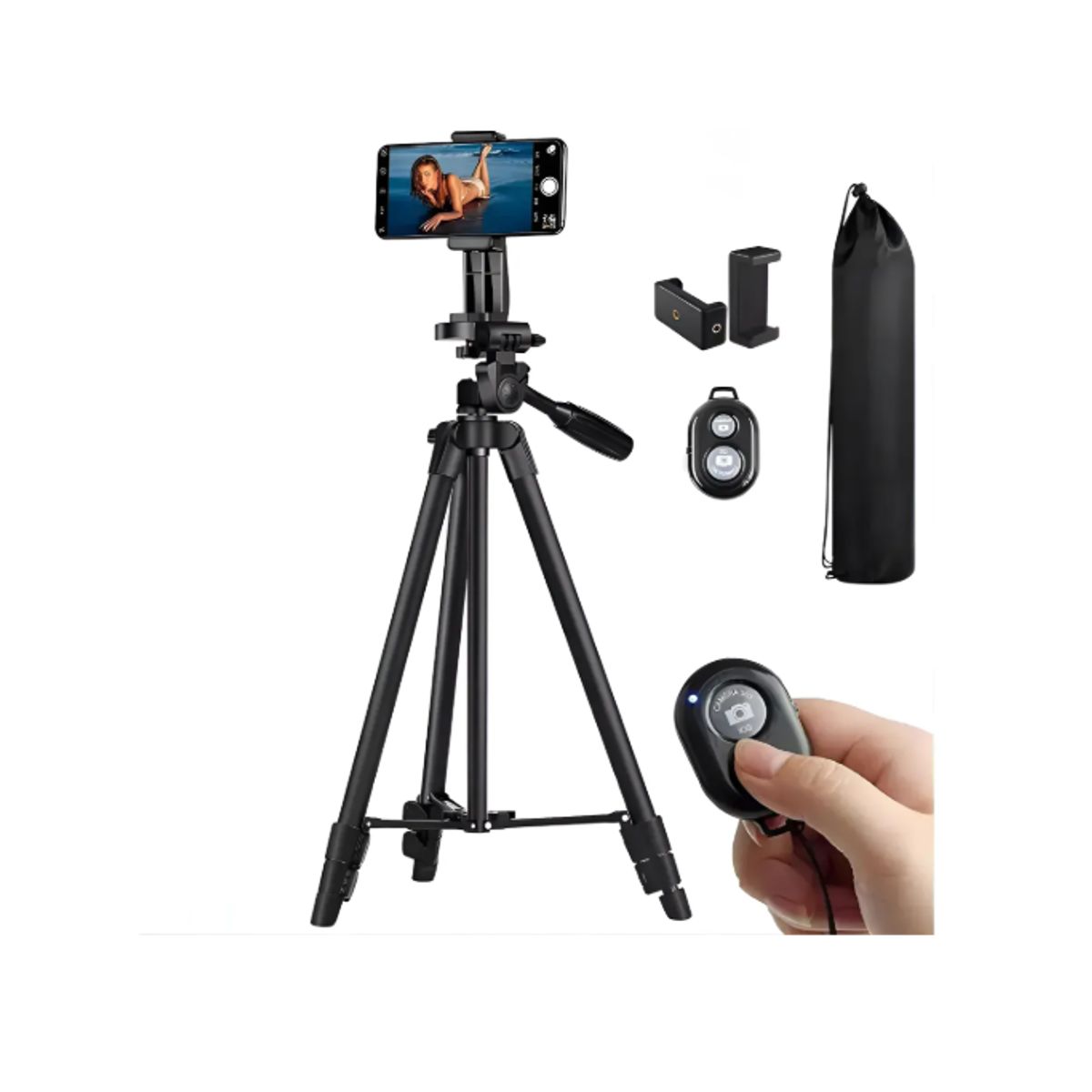 GENERICO - Trípode Celular Camara Soportes 165 Cm Control Bluetooth