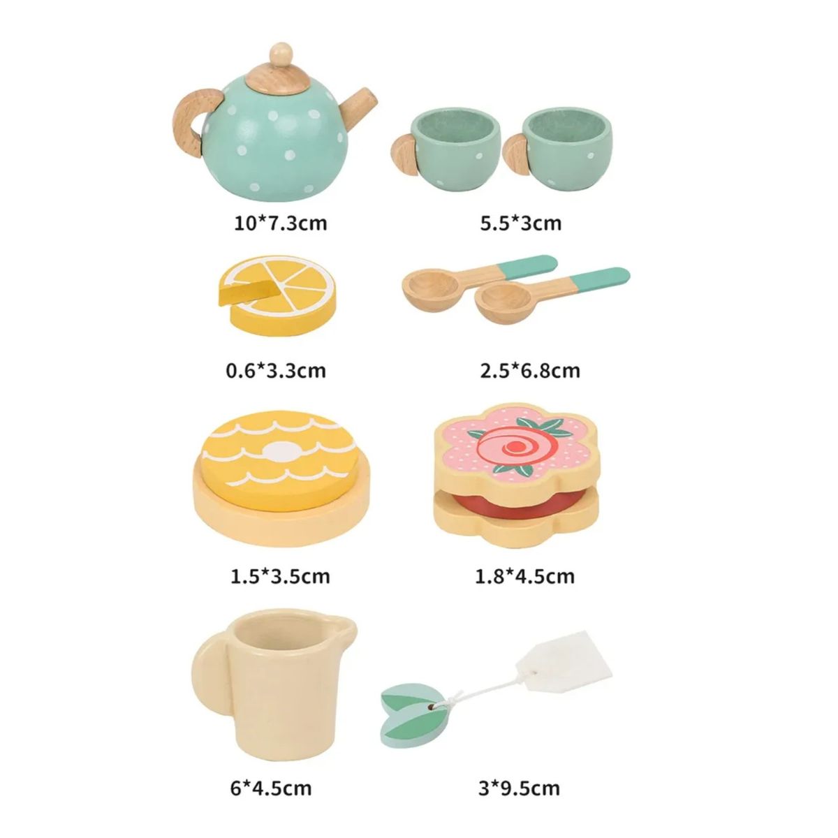 GENERICO - Juego Tazas De Té Madera Niños Juguete