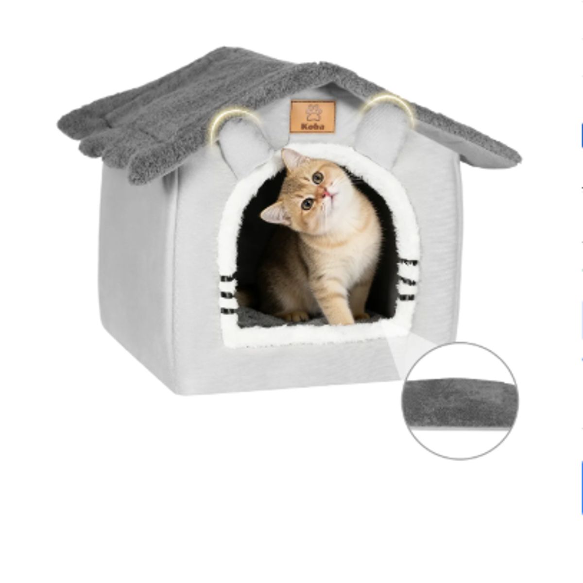 GENERICO - Casa Iglu Para Mascota Cama Gatos Michis Con Cojín Lavable