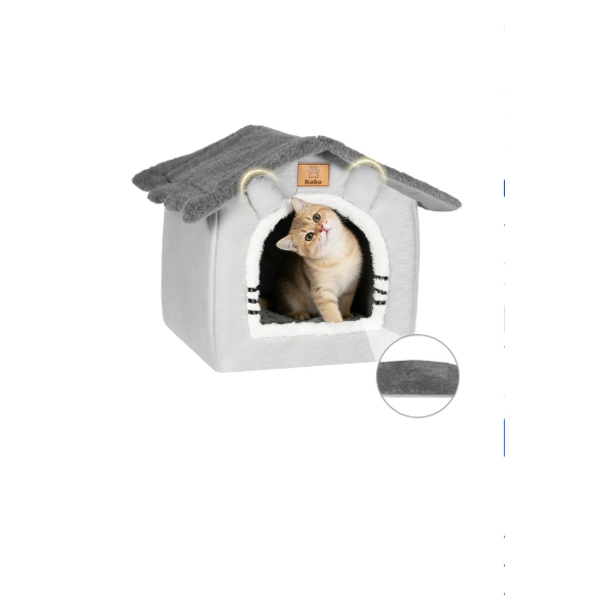 GENERICO - Casa Iglu Para Mascota Cama Gatos Michis Con Cojín Lavable
