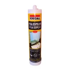 SOUDAL - Silicona Para Pegar Espejos Blanca 270 Ml.