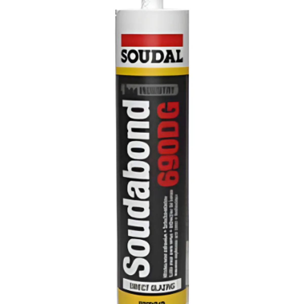 SOUDAL - Sellador Para Parabrisas Negro 290 Ml. Soudal
