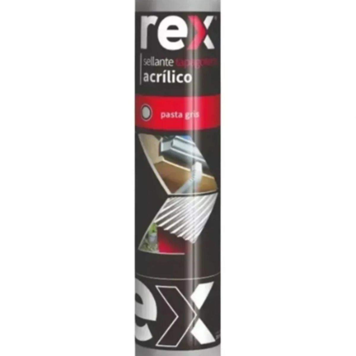 GENERICO - Silicona Sellador Tapagoteras Rex 300 Ml. Gris