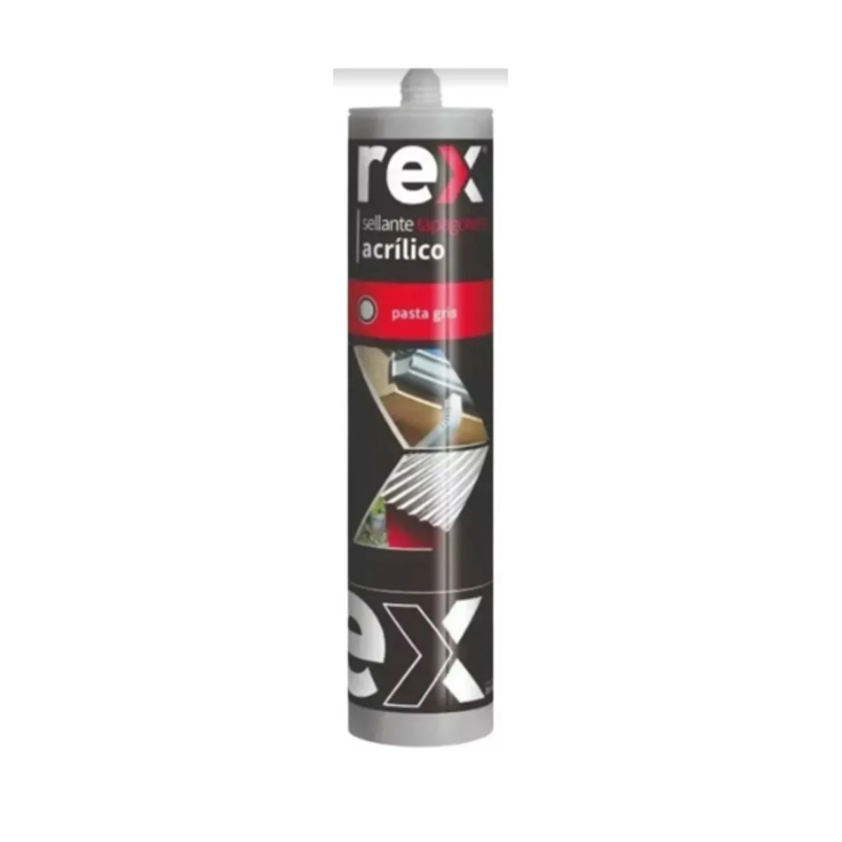 GENERICO - Silicona Sellador Tapagoteras Rex 300 Ml. Gris