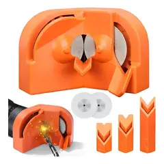 KUANGYE - Afilador Brocas Taladro Eléctrico+2 Muelas Abrasivas Naranja