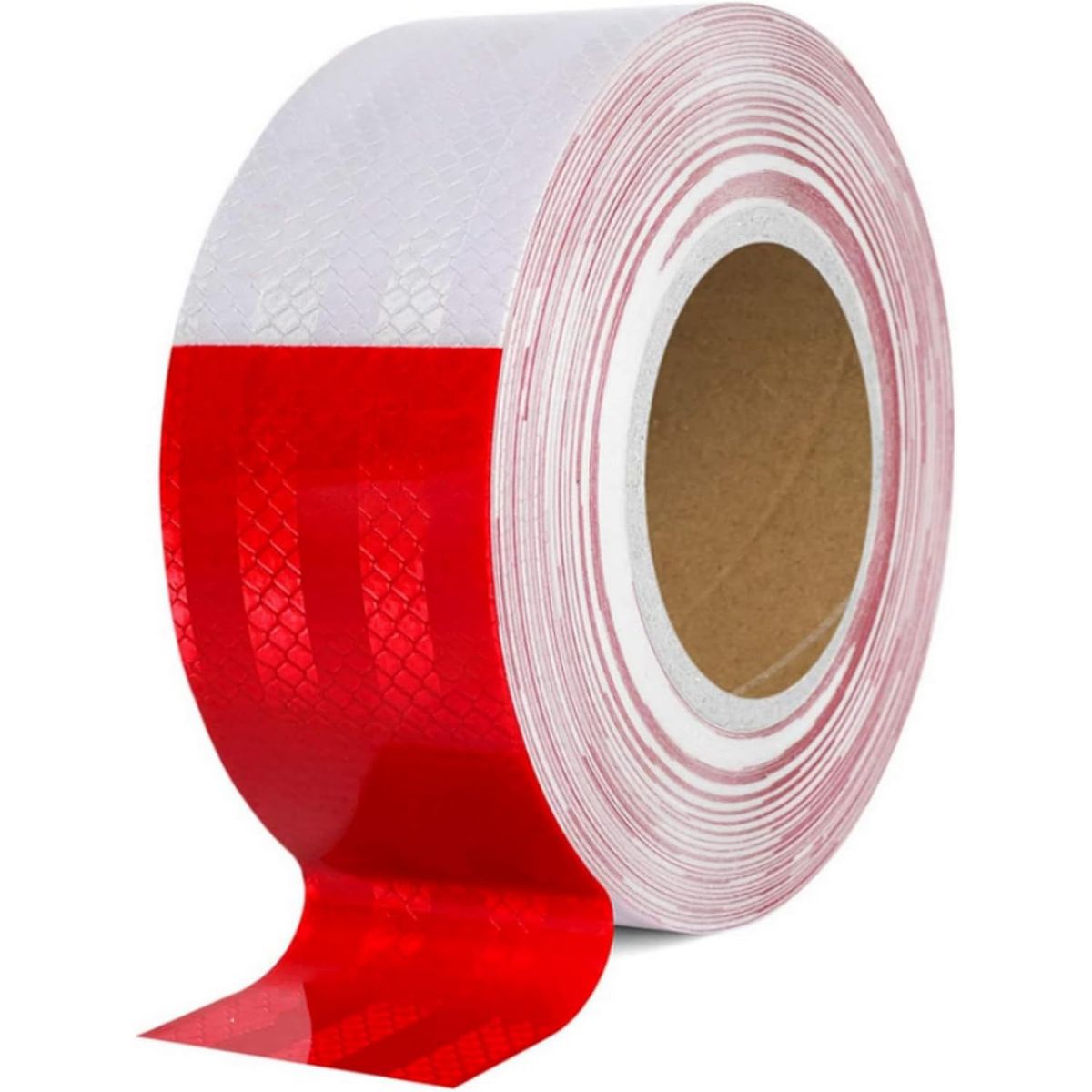 KUANGYE - Cinta Huincha Retrorreflectiva Reflectante Rojo 45 Mts×5cm