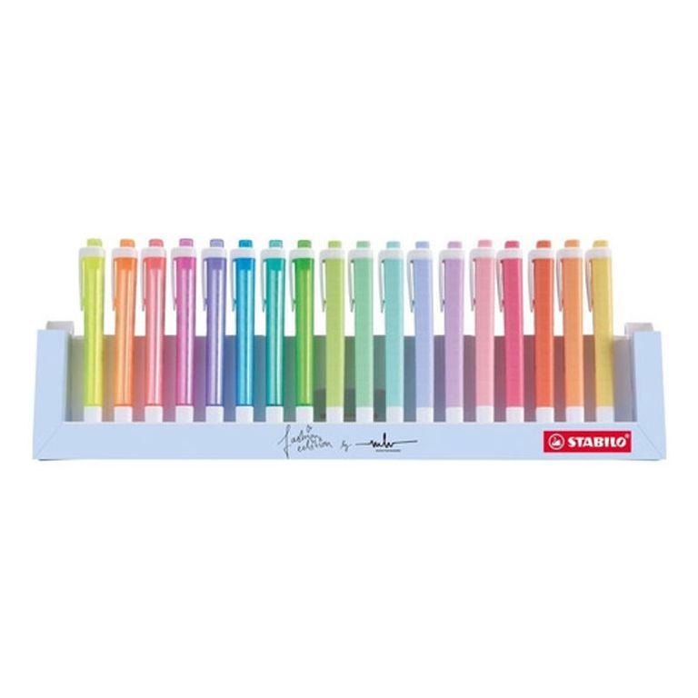Set 18 Deskset Destacadores Swing Cool Neon Pastel