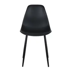 ESCANDINAVIA - Silla Deco Plastico Patas Metálicas Igor 45*53*83 Negra