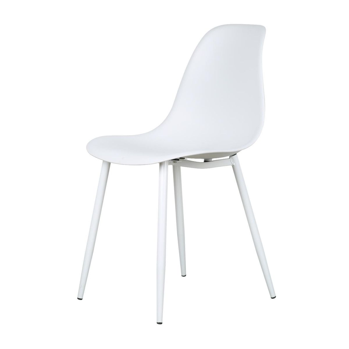 ESCANDINAVIA - Silla Deco Plastico Patas Metálicas Igor 45*53*83 Blanca