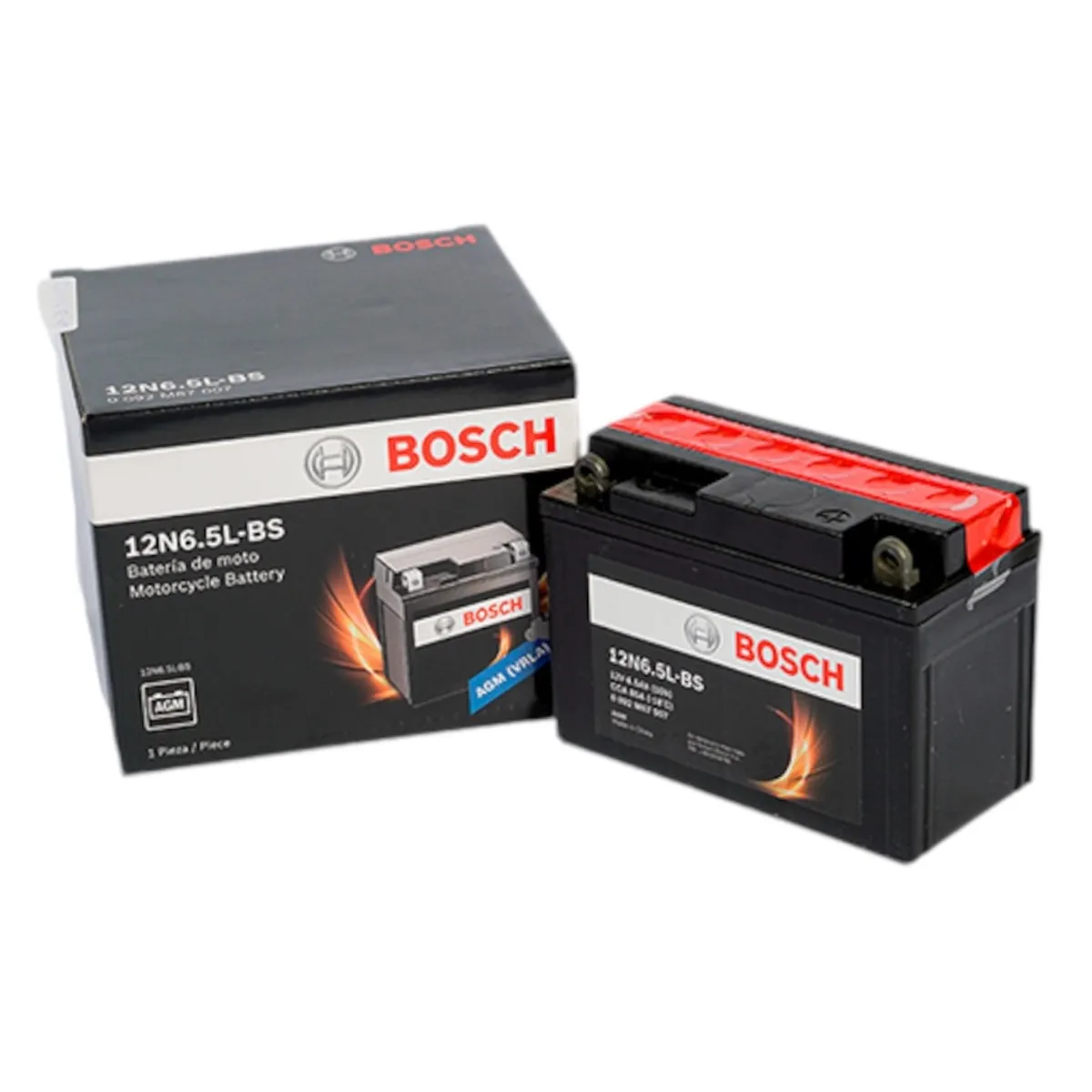 BOSCH - Batería de Moto 6.5 Ah Positivo Derecho 85 CCA