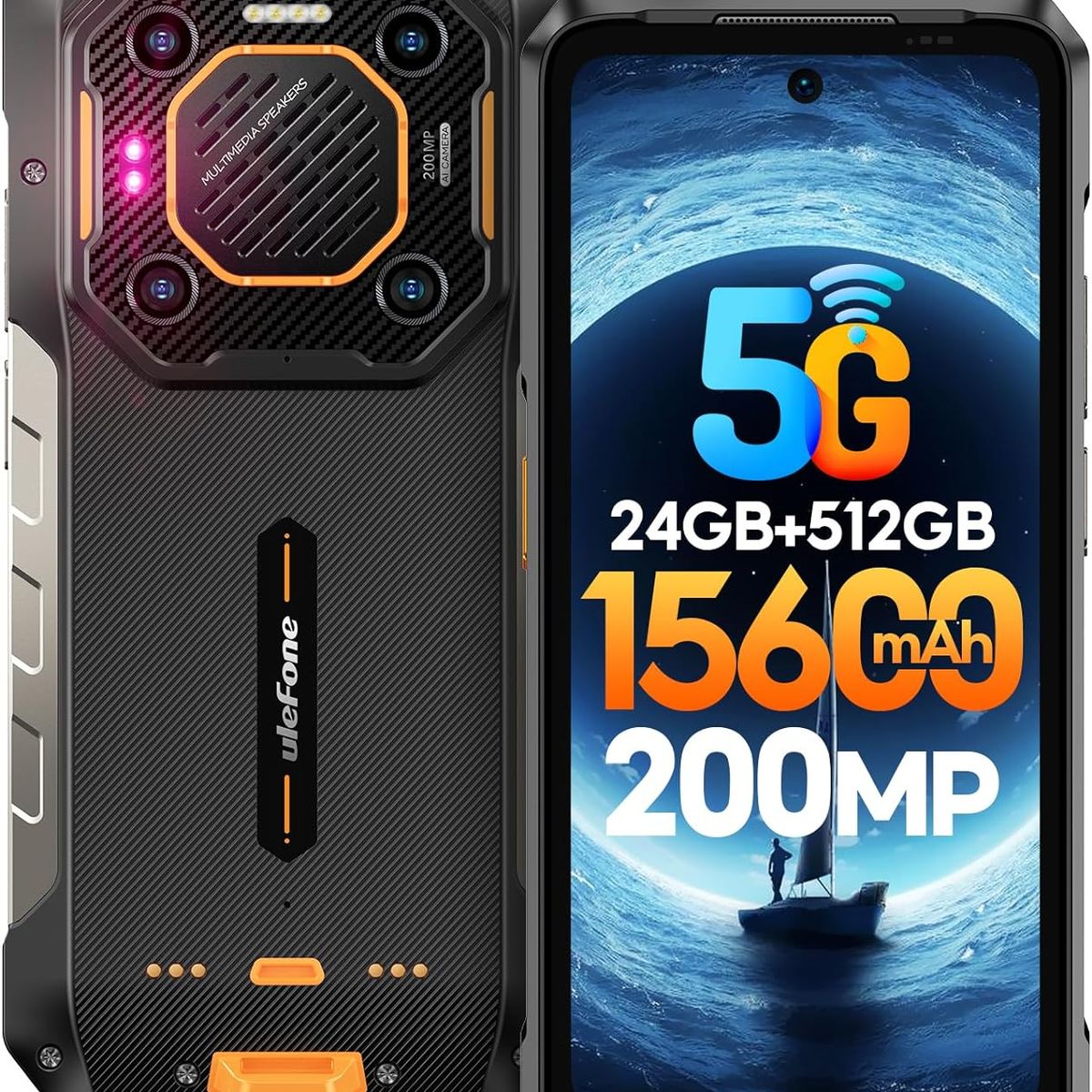 ULEFONE - Ulefone ARMOR 26 ULTRA 5G Celular 24GB+512GB-Negro
