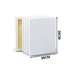 GENERICO - Lienzo para Pintar Bastidor de Madera y Tela 30x30cm