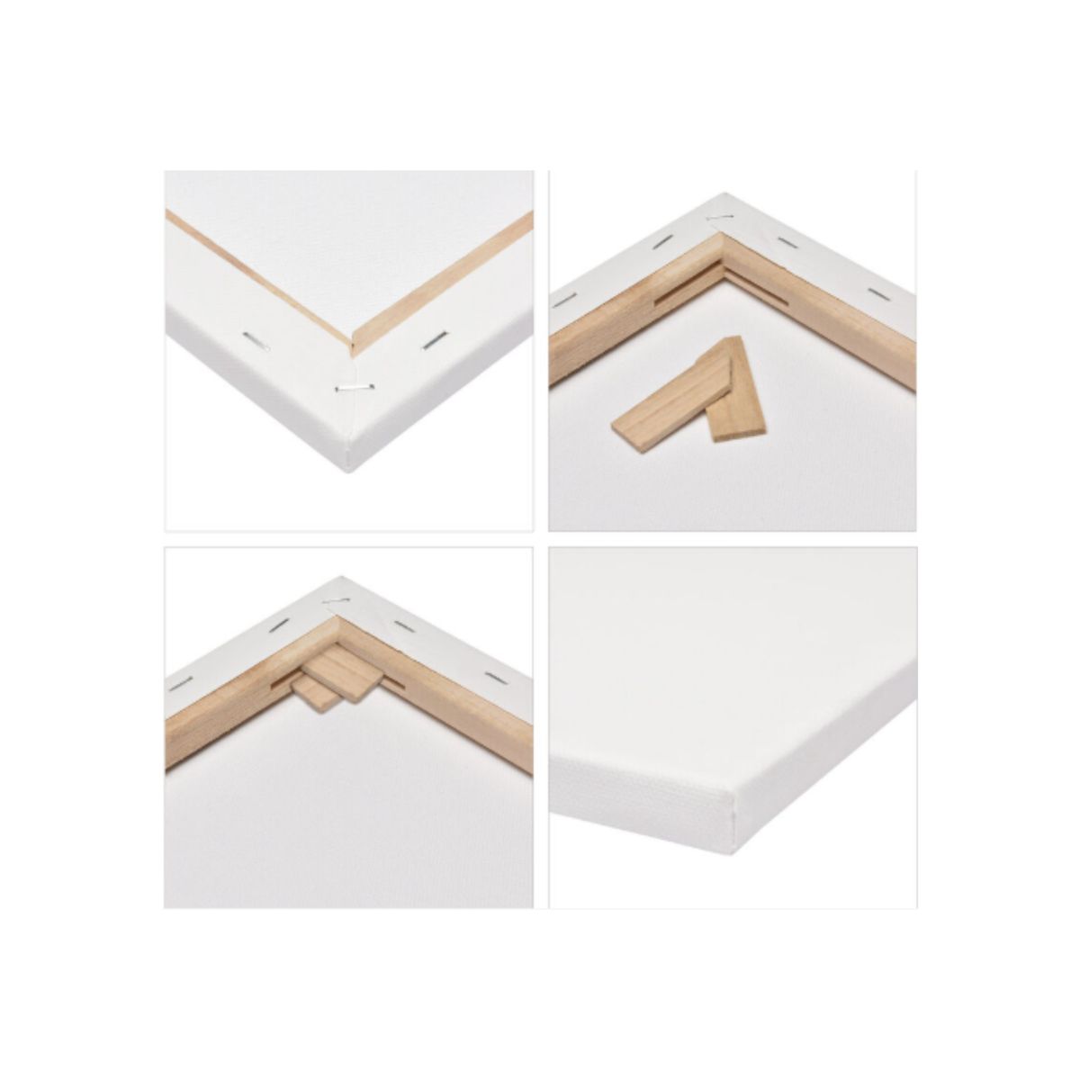 Lienzo para Pintar Bastidor de Madera y Tela 30x30cm, marca GENERICO - Foto 2