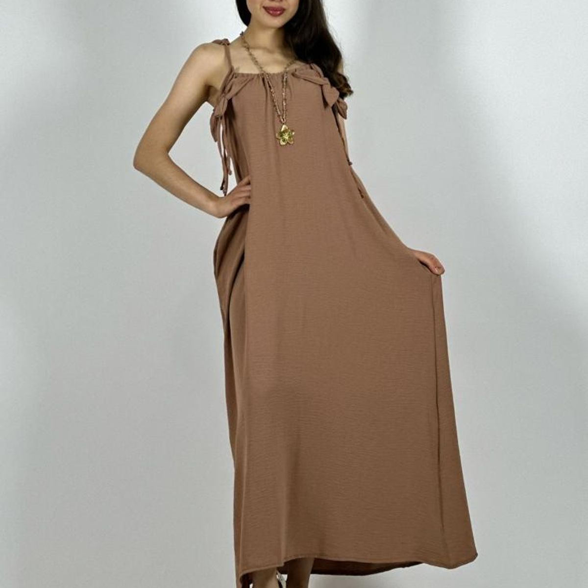 ENIGMATICA BOUTIQUE - Vestido Flor Tela Cey