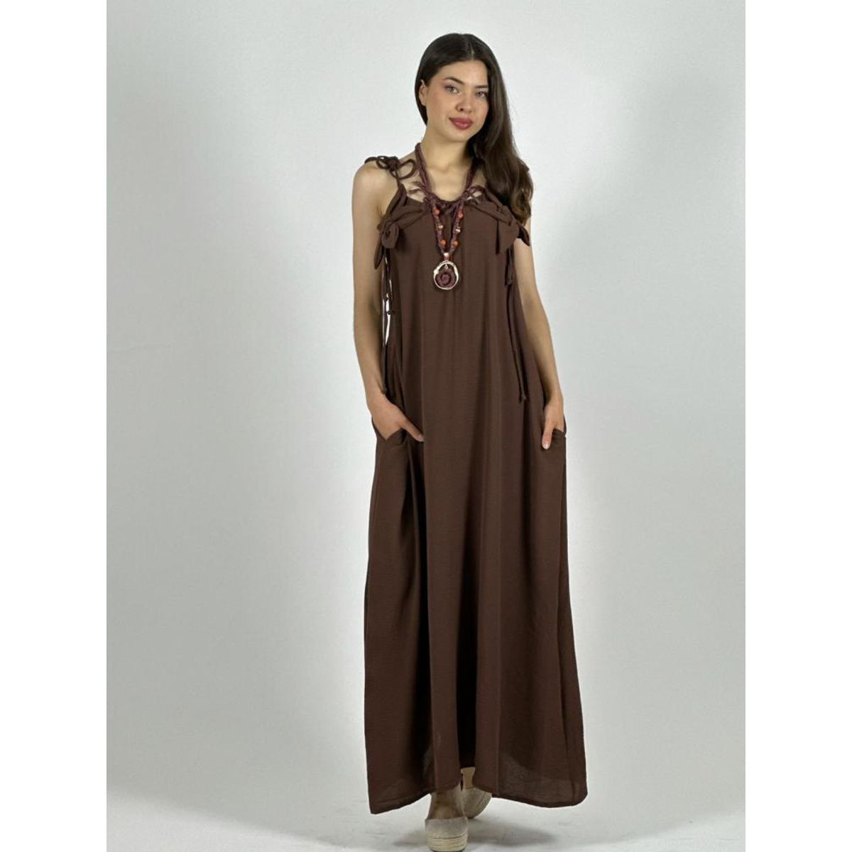 ENIGMATICA BOUTIQUE - Vestido Flor Tela Cey