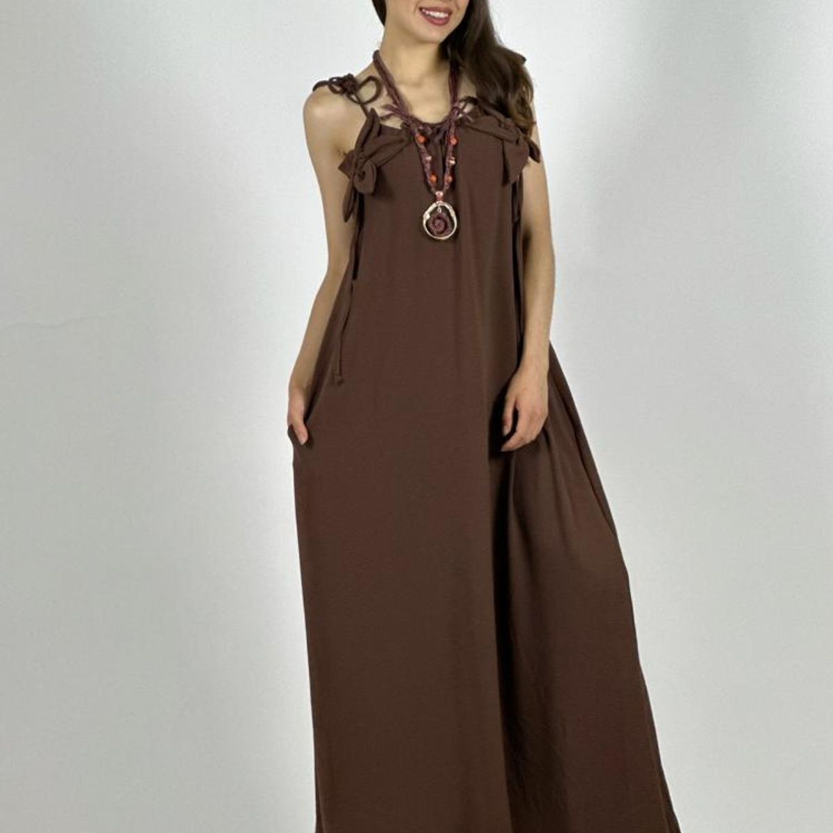 ENIGMATICA BOUTIQUE - Vestido Flor Tela Cey
