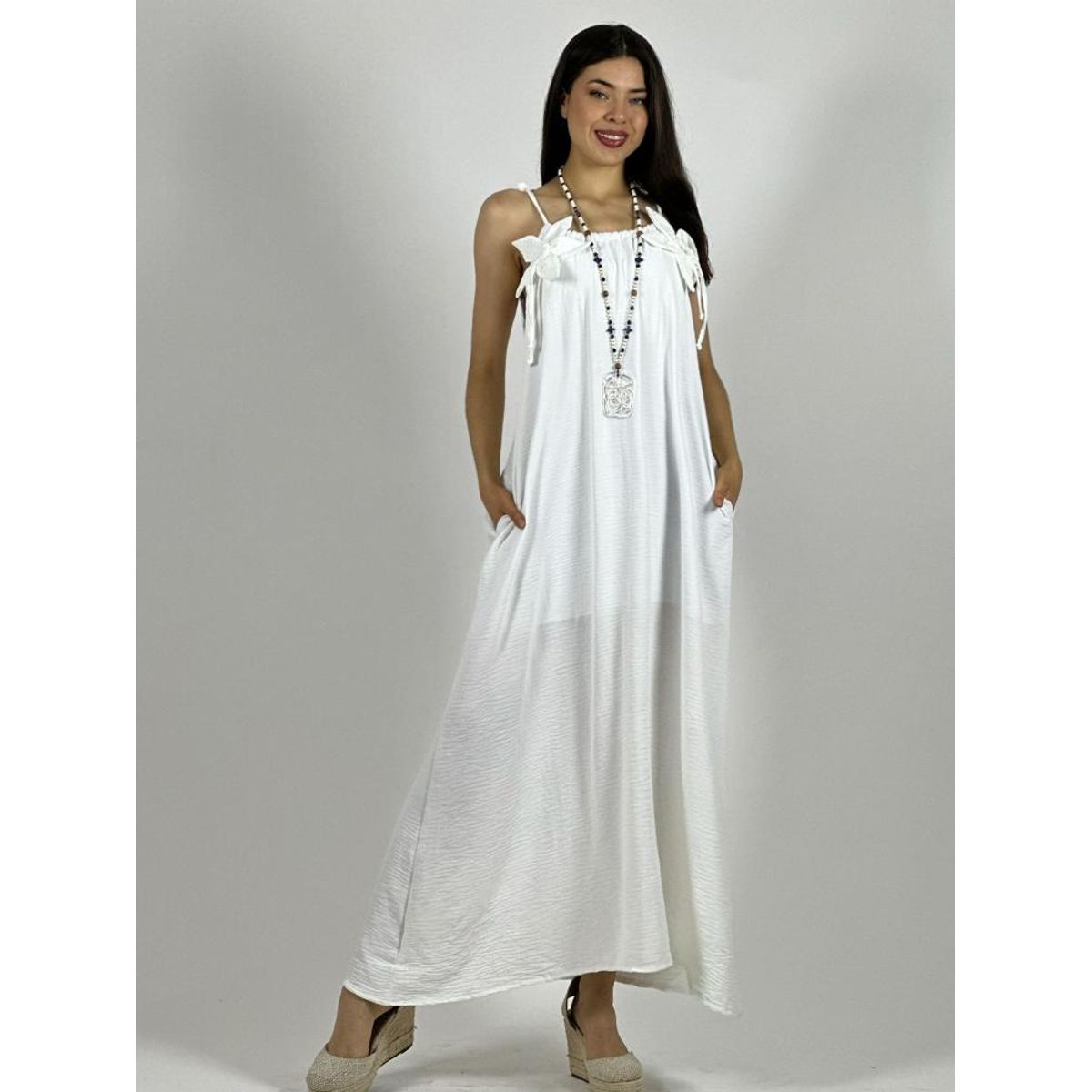 ENIGMATICA BOUTIQUE - Vestido Flor Tela Cey