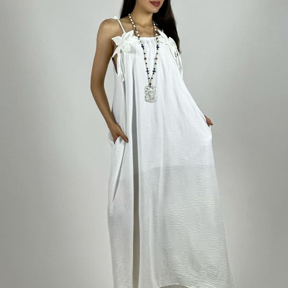 ENIGMATICA BOUTIQUE - Vestido Flor Tela Cey