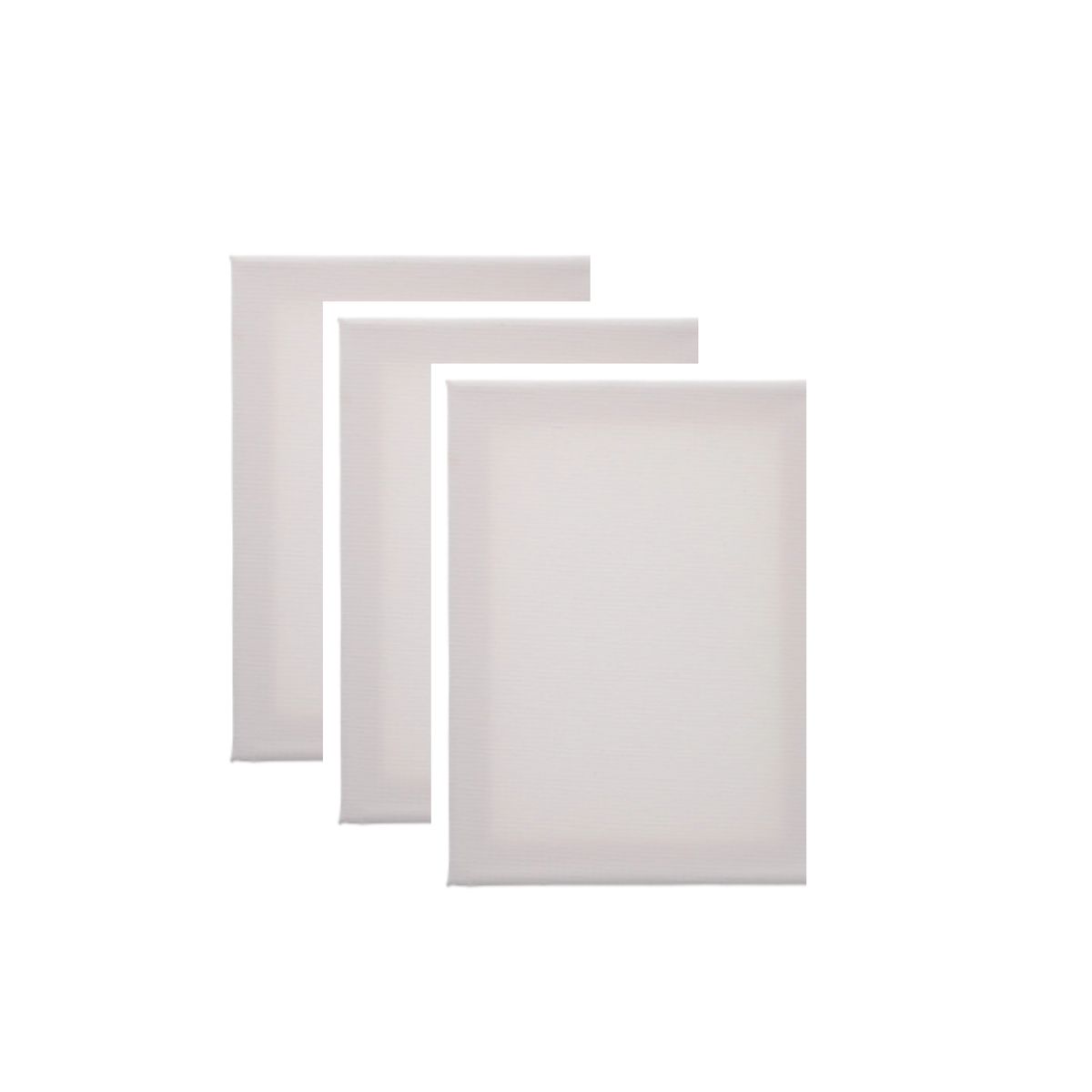 GENERICO - Set de 3 Lienzo para Pintar Bastidores de Madera 30x30cm