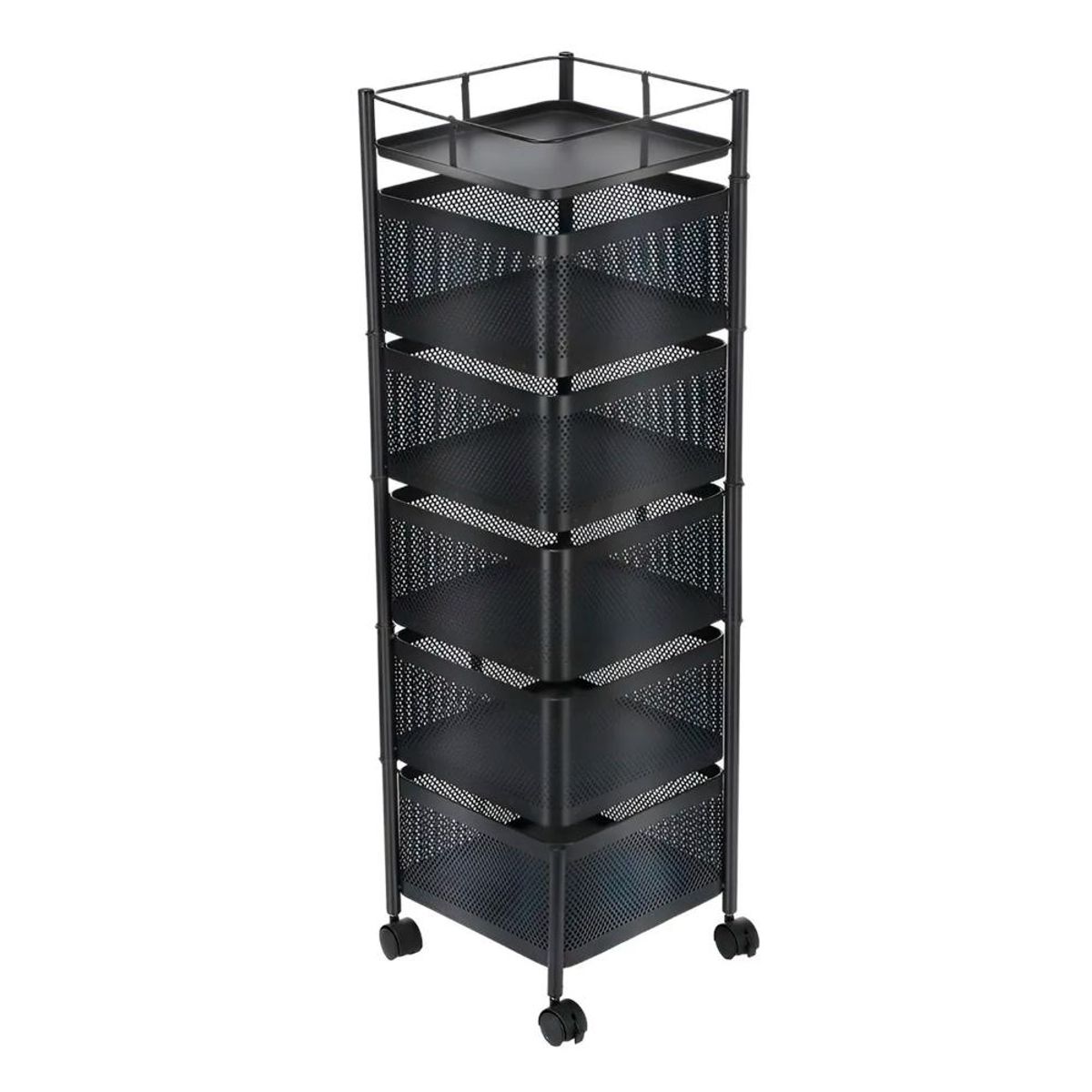 Carro Organizador con Ruedas Multiuso 5 niveles Rectangular, marca DETODOYMAS - Foto 2