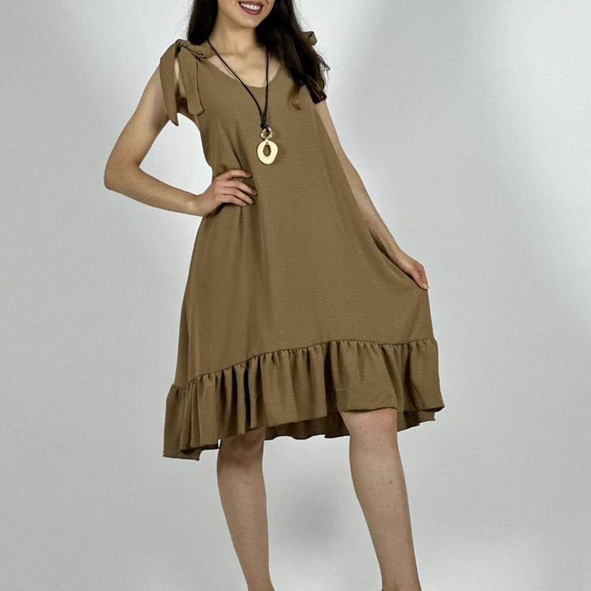 ENIGMATICA BOUTIQUE - Mini Vestido Amarra en Hombros