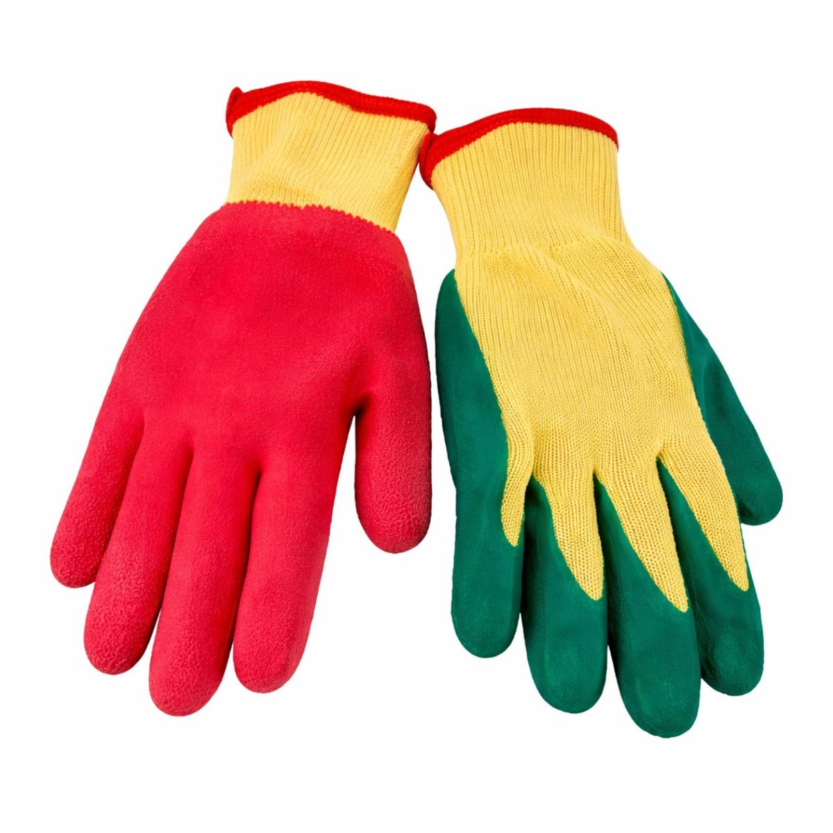 GENERICO - Guante Palma Goma Grueso Jardin Jardineria Verde Talla M