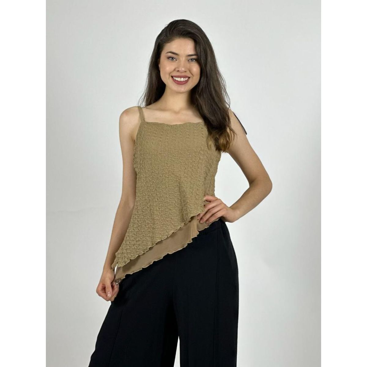 ENIGMATICA BOUTIQUE - Polera Top con Relieves