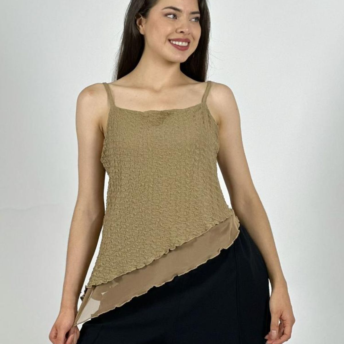 ENIGMATICA BOUTIQUE - Polera Top con Relieves