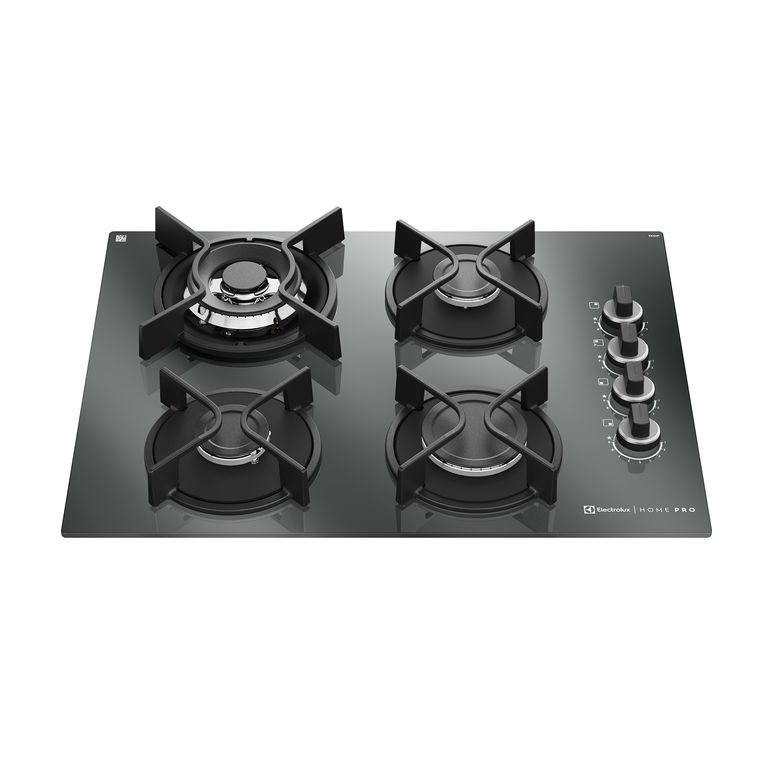 ELECTROLUX Encimera a Gas 4 Platos Home Pro Cocción KE4HP Espejado