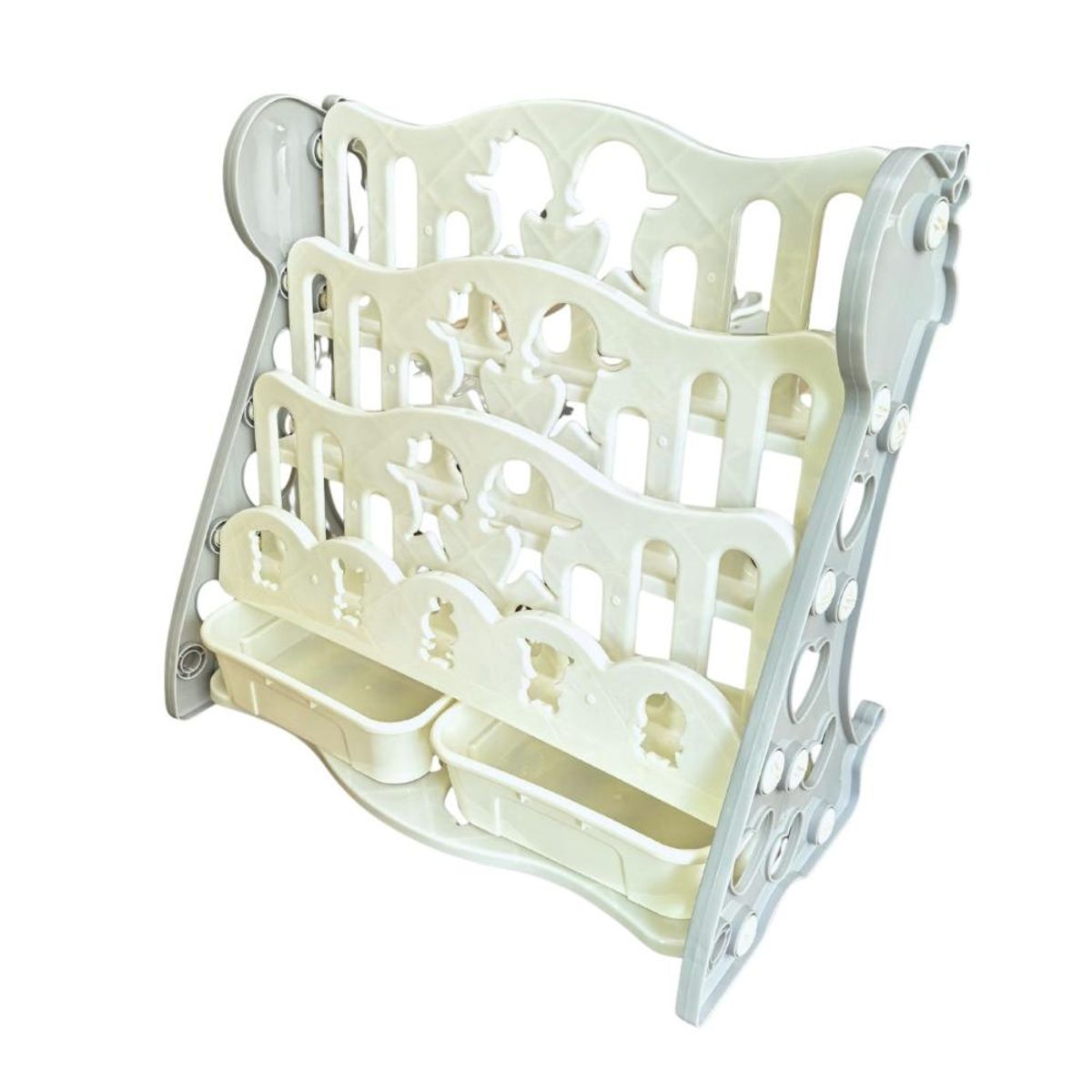 DETODOYMAS - Librero Estantería Plástica Para Niños 3 Alturas ChicHome