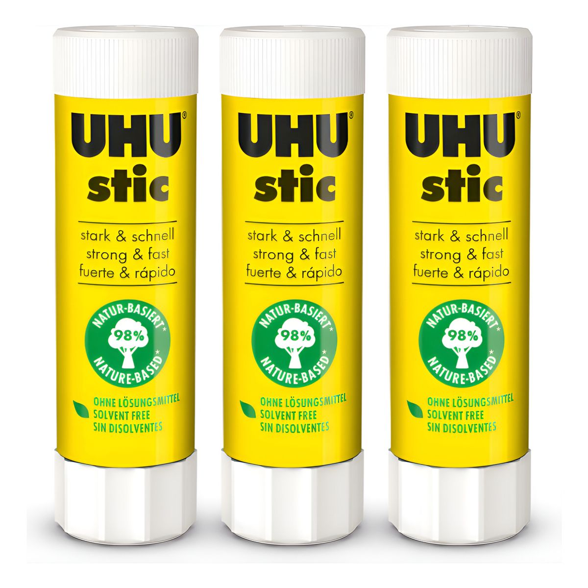 UHU - Pack 3 Pegamentos En Barra Uhu Stic 40grs