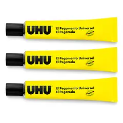 UHU - Pack 3 Pegamentos Universal 20ml