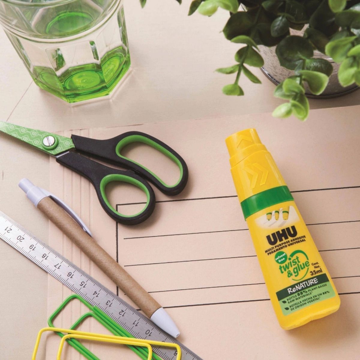 UHU - Uhu Pegamento Liquido Twist&glue Renature Frasco 90ml