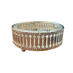 OEM - Cenicero De Vidrio Cristal Elegante Decorativo Circular