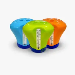 VULCANO - Boya Flotador Con Termometro Dosificador Clorador