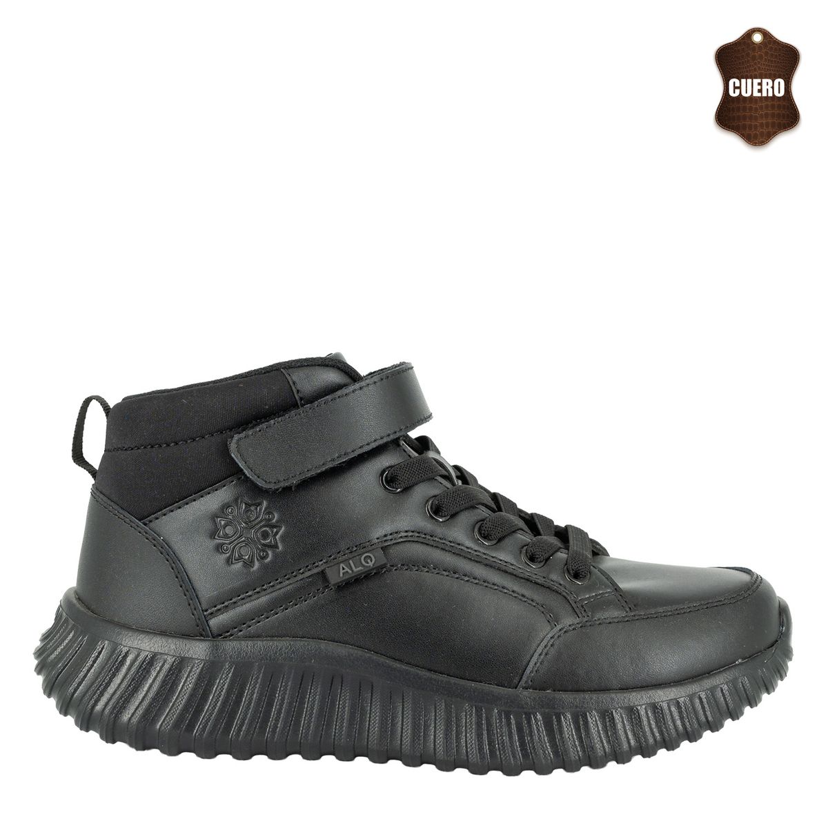 ALQUIMIA - Zapatilla Escolar Niña Negro Bou Alquimia